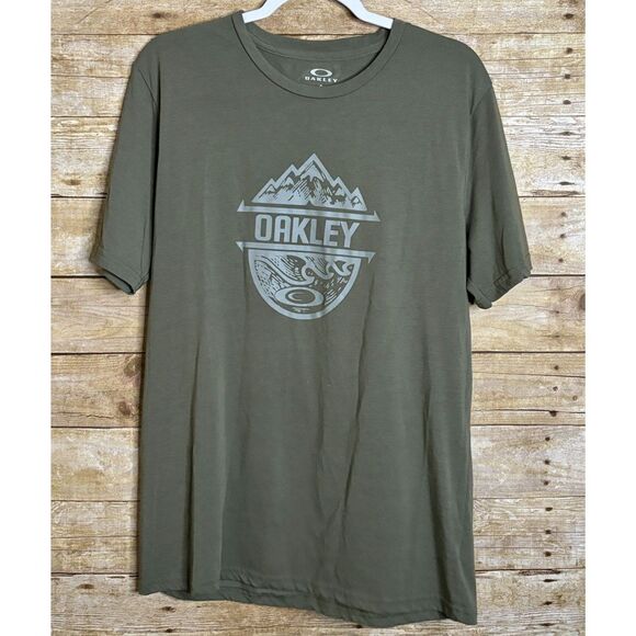 OAKLEY OUTDOOR NATURE SPORTS CASUAL EVERYDAY CREWNECK T-SHIRT SIZE LARGE - Picture 1 of 3